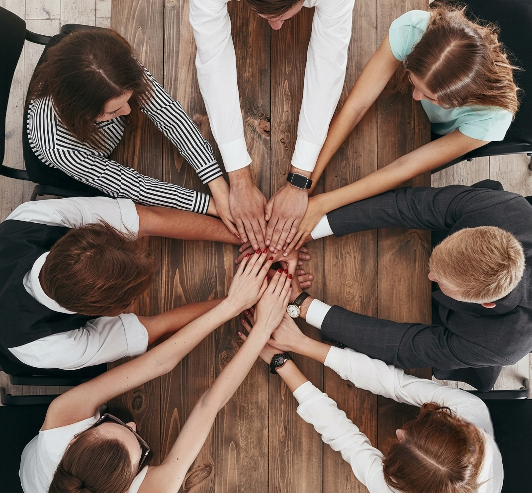 Happy business partners high-fiving in a modern office, celebrating a successful small business loan approval.